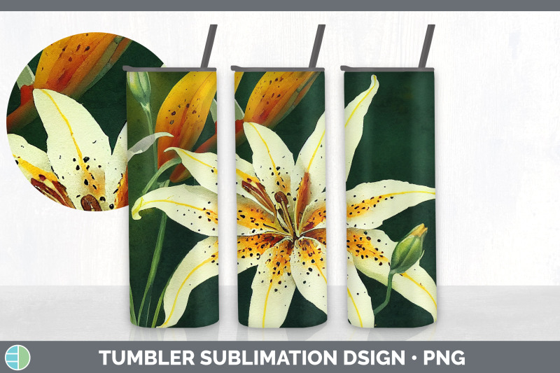 lilies-tumbler-sublimation-bundle