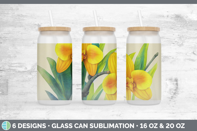 orchids-glass-can-sublimation-beer-mason-jar