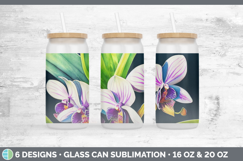 orchids-glass-can-sublimation-beer-mason-jar