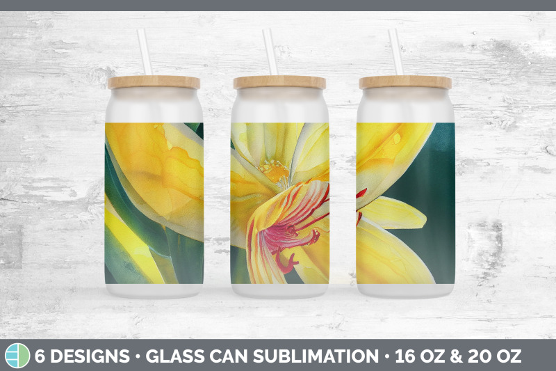 orchids-glass-can-sublimation-beer-mason-jar