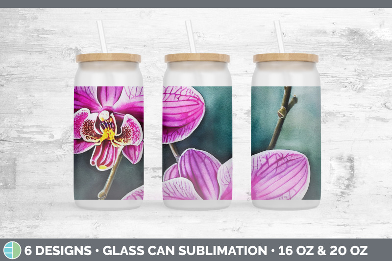 orchids-glass-can-sublimation-beer-mason-jar