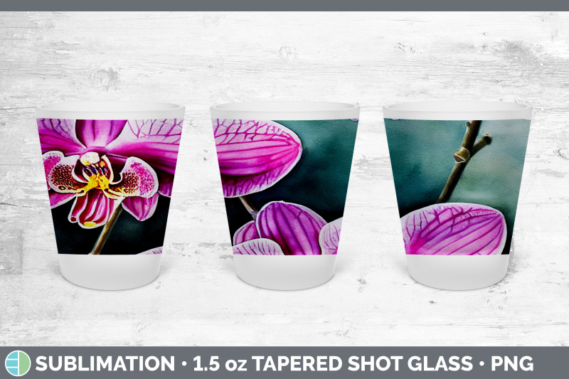 orchids-shot-glass-sublimation-shot-glass-1-5oz-tapered