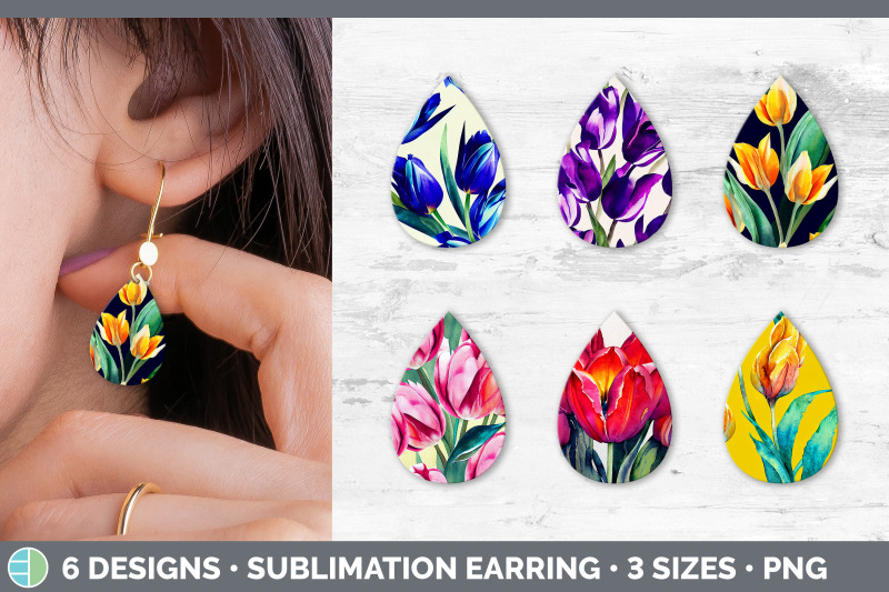 tulips-teardrop-earring-sublimation-designs-bundle