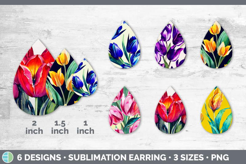 tulips-teardrop-earring-sublimation-designs-bundle