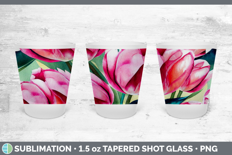 tulips-shot-glass-sublimation-shot-glass-1-5oz-tapered