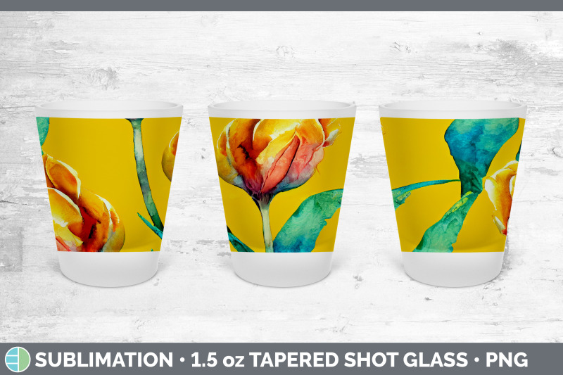 tulips-shot-glass-sublimation-shot-glass-1-5oz-tapered