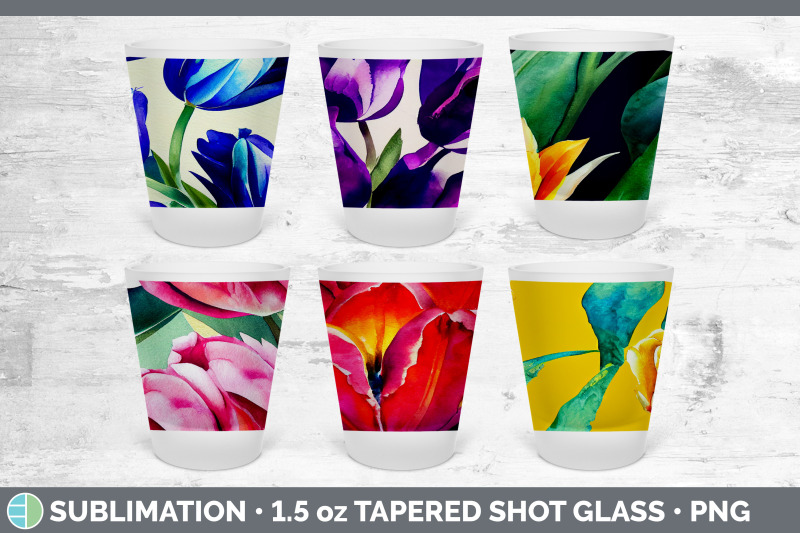 tulips-shot-glass-sublimation-shot-glass-1-5oz-tapered