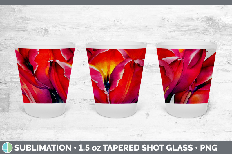 tulips-shot-glass-sublimation-shot-glass-1-5oz-tapered