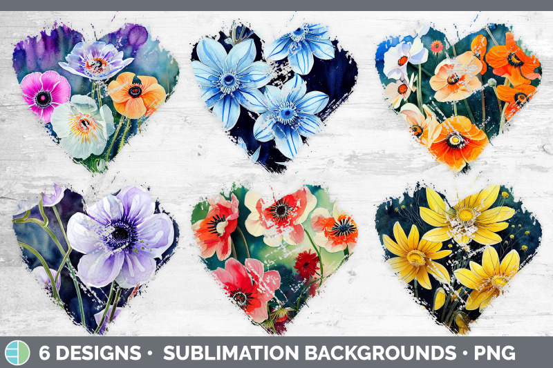 anemones-heart-distressed-clipart