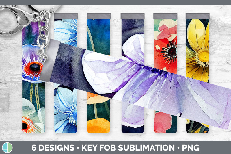 anemones-key-fob-wristlet-sublimation