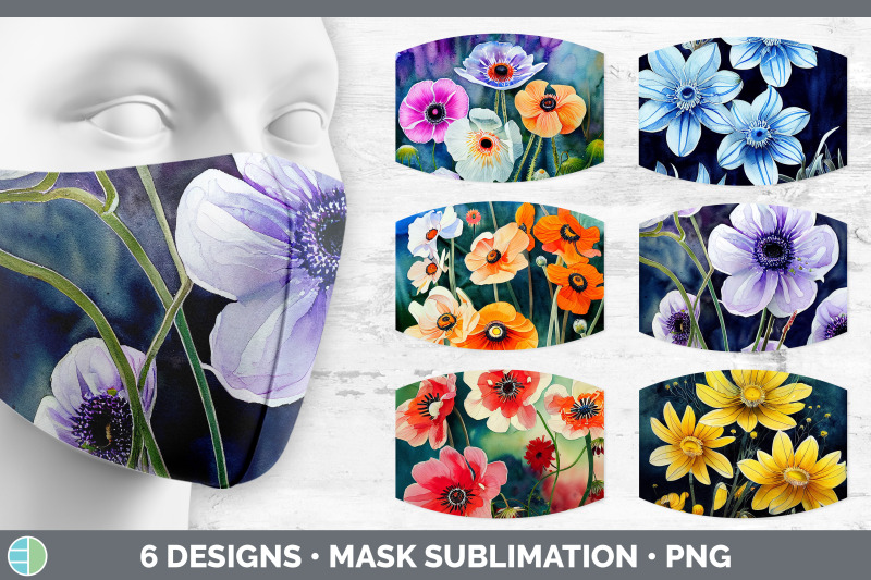 anemones-mask-sublimation-bundle-face-mask-designs