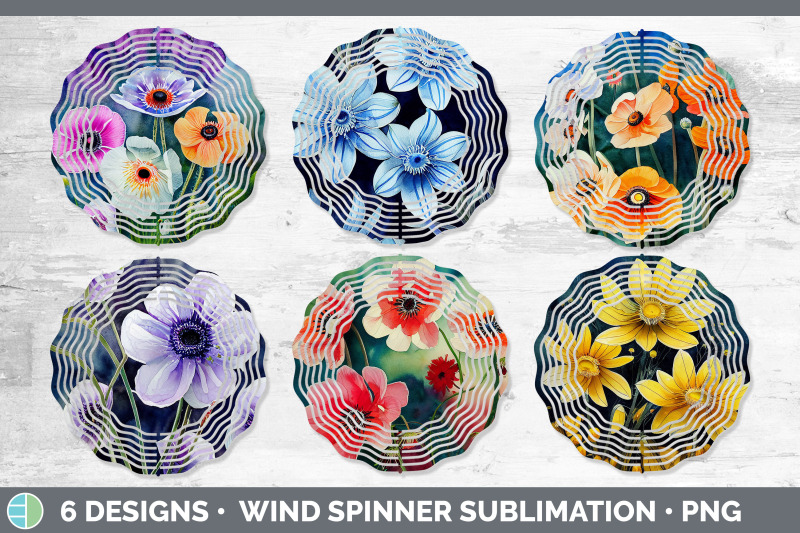 anemones-wind-spinner-sublimation-designs-bundle