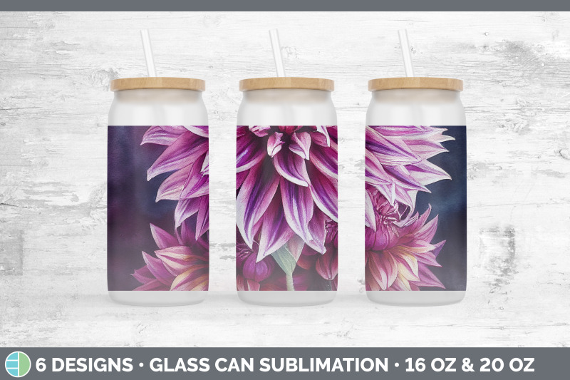 dahlias-glass-can-sublimation-beer-mason-jar