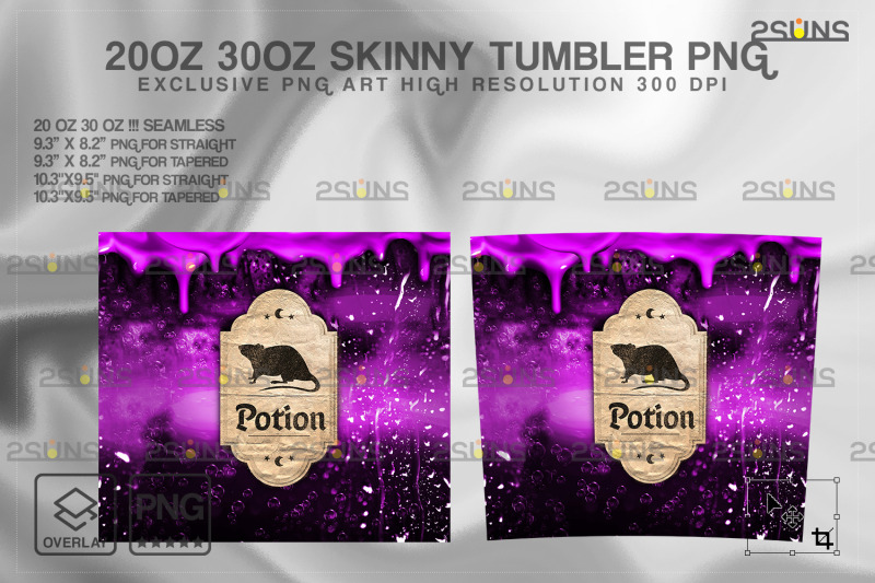 20oz-purple-spooky-potion-skinny-tumbler-design