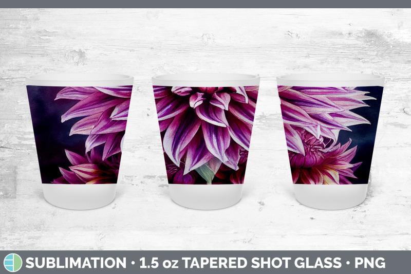 dahlias-shot-glass-sublimation-shot-glass-1-5oz-tapered