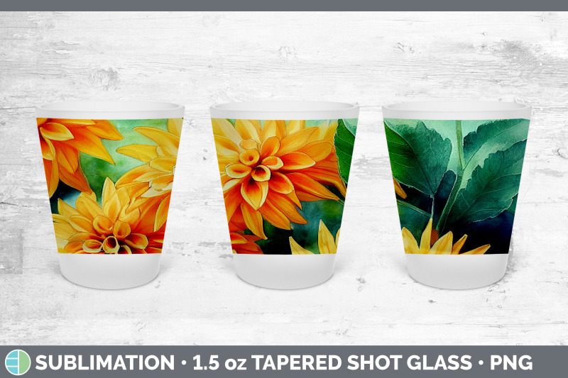 dahlias-shot-glass-sublimation-shot-glass-1-5oz-tapered