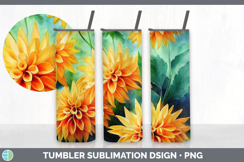 dahlias-tumbler-sublimation-bundle