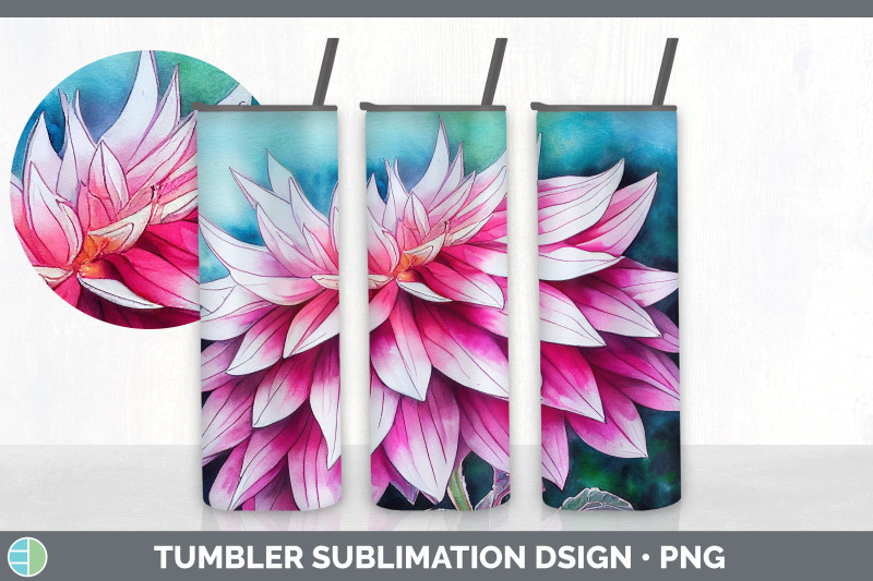 dahlias-tumbler-sublimation-bundle