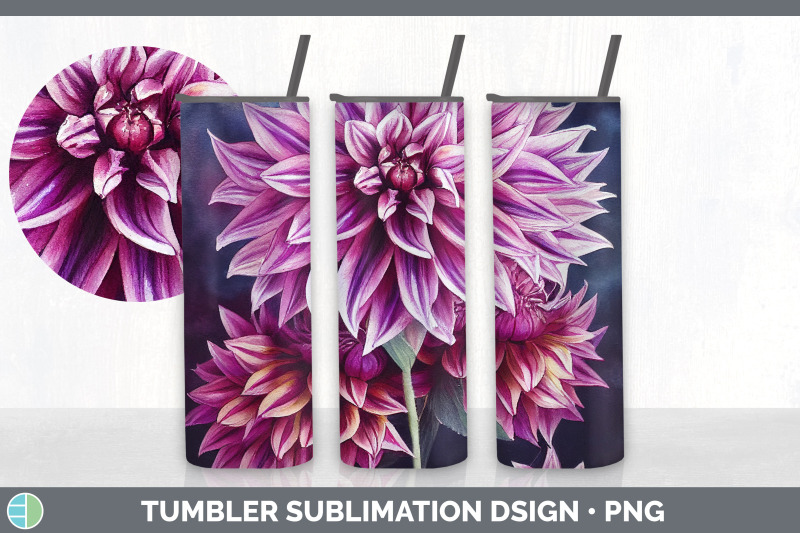 dahlias-tumbler-sublimation-bundle