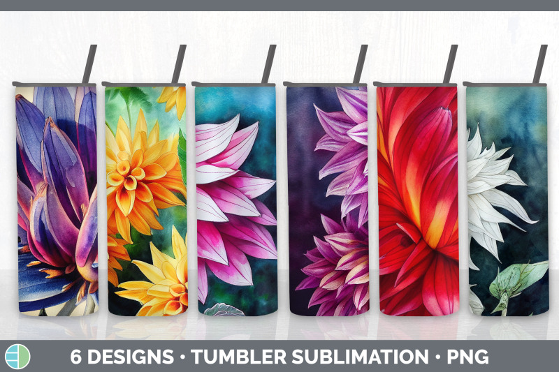 dahlias-tumbler-sublimation-bundle