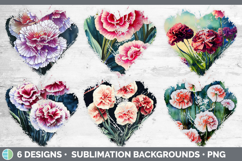 carnations-heart-distressed-clipart