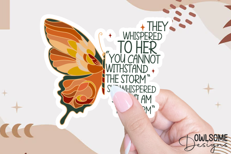 feminist-i-am-the-storm-butterfly-png-design