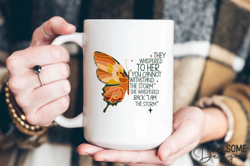 feminist-i-am-the-storm-butterfly-png-design