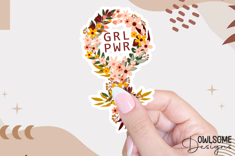 feminist-girl-power-floral-symbol-png