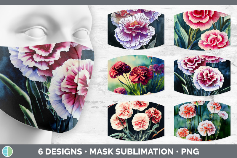 carnations-mask-sublimation-bundle-face-mask-designs