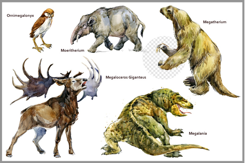 ice-age-megafauna-png