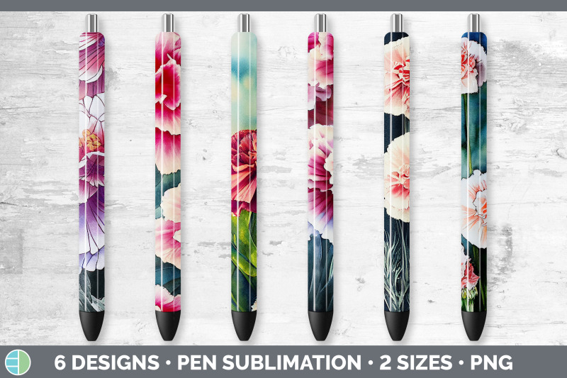 carnations-pen-wraps-epoxy-sublimation-bundle