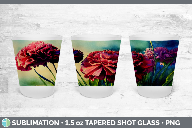 carnations-shot-glass-sublimation-shot-glass-1-5oz-tapered