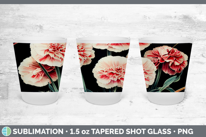 carnations-shot-glass-sublimation-shot-glass-1-5oz-tapered