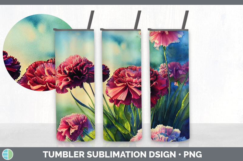 carnations-tumbler-sublimation-bundle