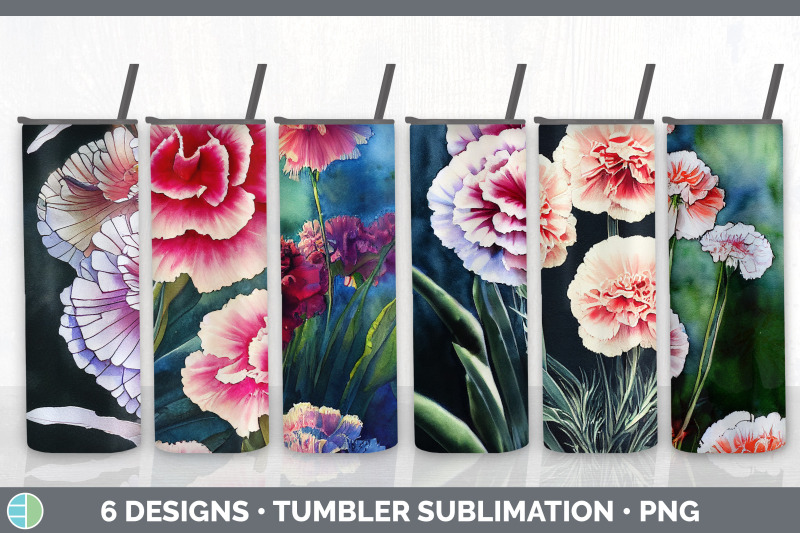 carnations-tumbler-sublimation-bundle