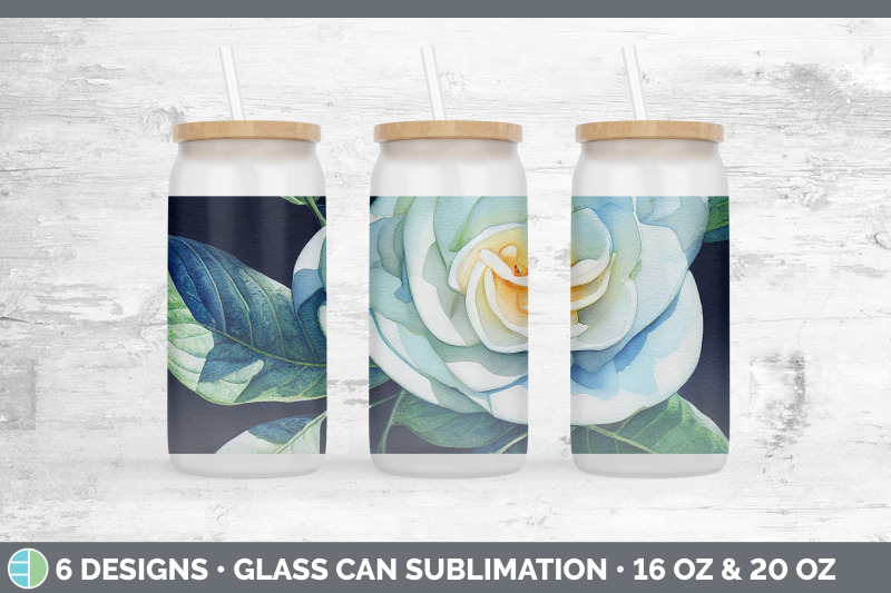 gardenias-glass-can-sublimation-beer-mason-jar