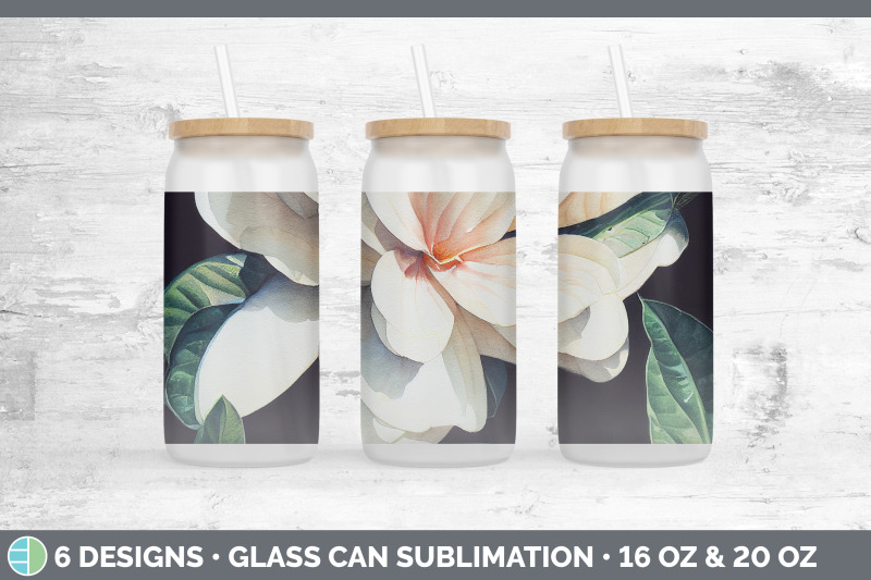 gardenias-glass-can-sublimation-beer-mason-jar