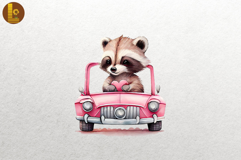 cute-racoon-loves-convertibles-clipart