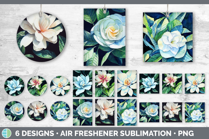 gardenias-air-freshener-sublimation-designs-bundle