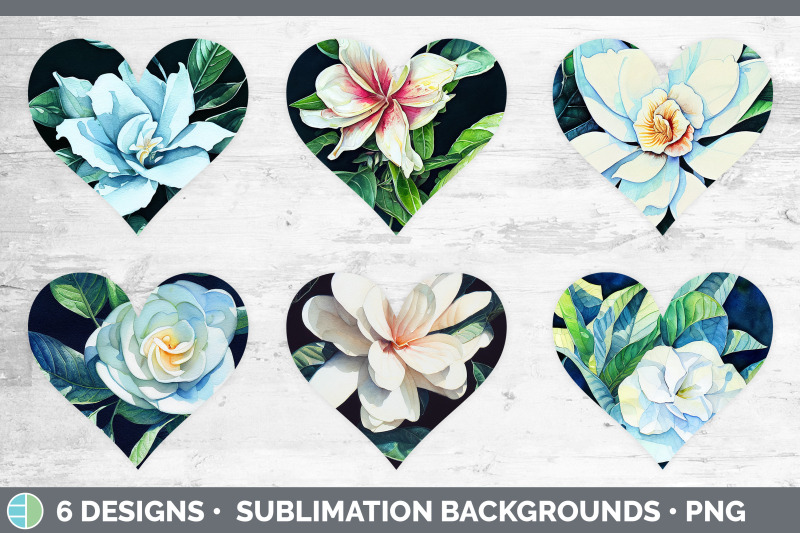 gardenias-hearts-clipart