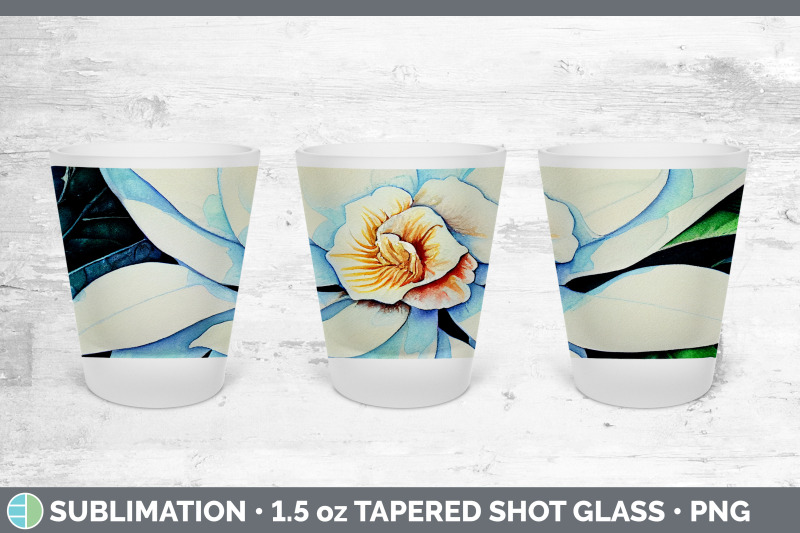 gardenias-shot-glass-sublimation-shot-glass-1-5oz-tapered