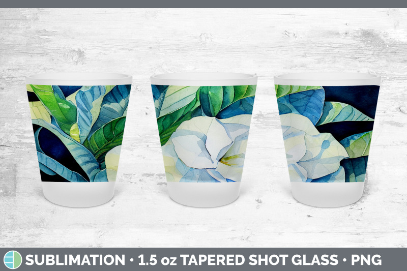 gardenias-shot-glass-sublimation-shot-glass-1-5oz-tapered