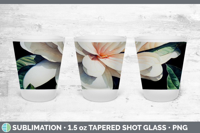 gardenias-shot-glass-sublimation-shot-glass-1-5oz-tapered