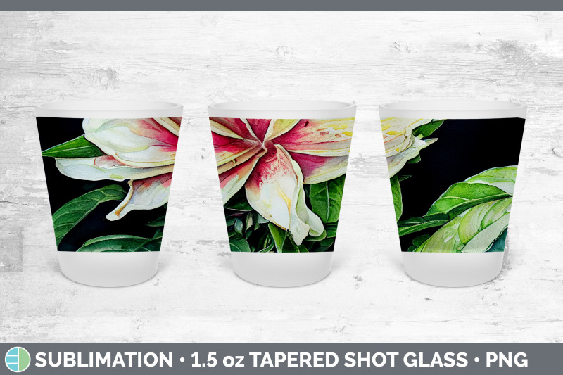 gardenias-shot-glass-sublimation-shot-glass-1-5oz-tapered