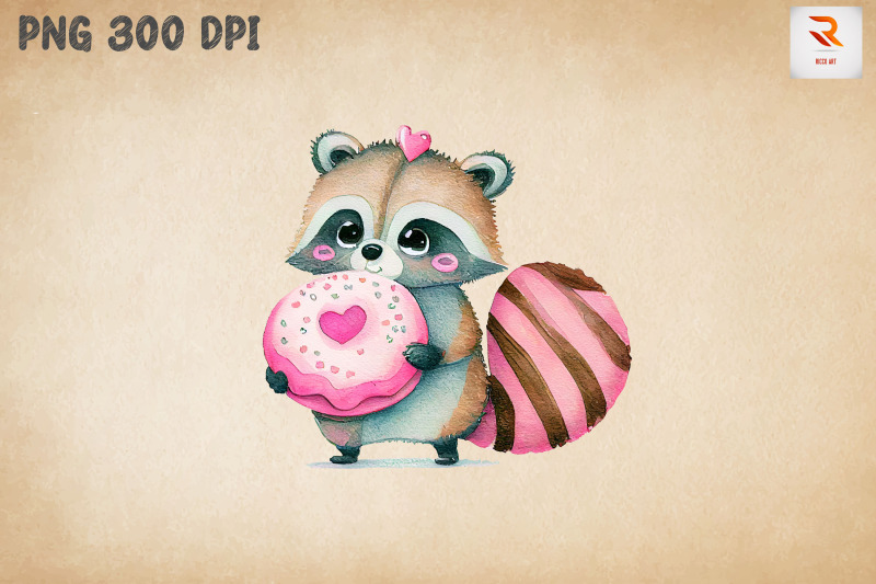 cute-racoon-loves-donut-clipart