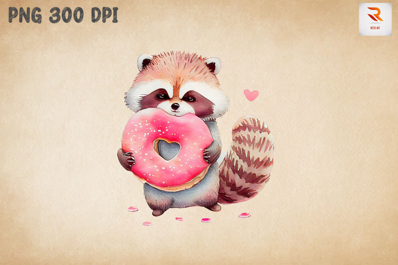 cute-racoon-loves-donut-clipart-2