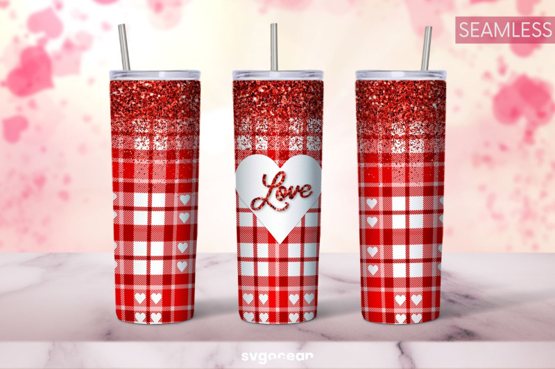 pink-buffalo-plaid-tumbler-sublimation-bundle