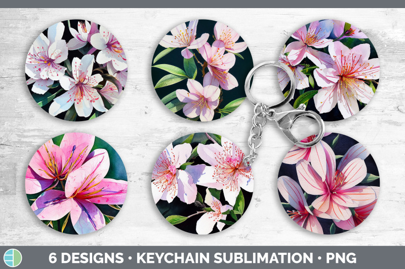 azaleas-keychain-bundle-keyring-sublimation-designs