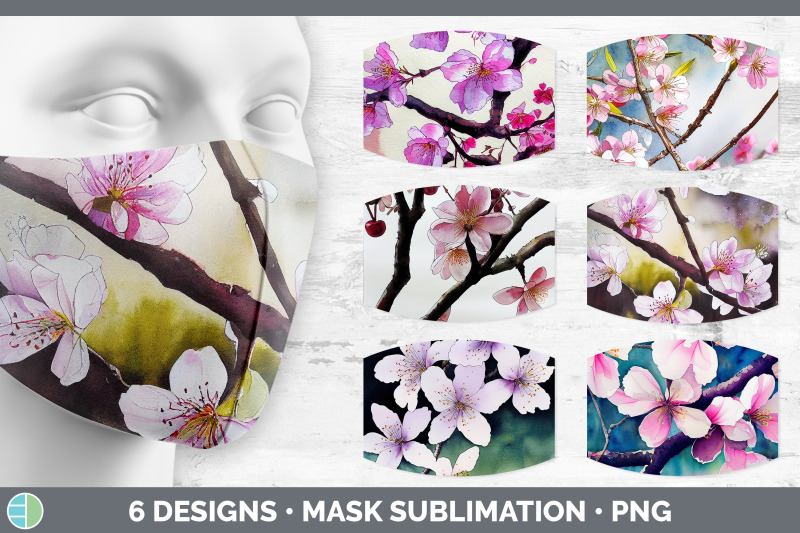 cherry-blossoms-mask-sublimation-bundle-face-mask-designs