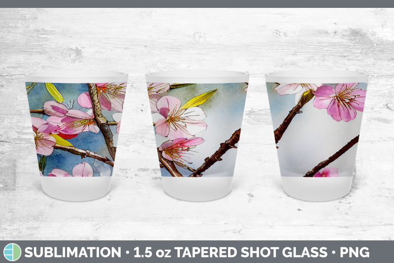 cherry-blossoms-shot-glass-sublimation-shot-glass-1-5oz-tapered